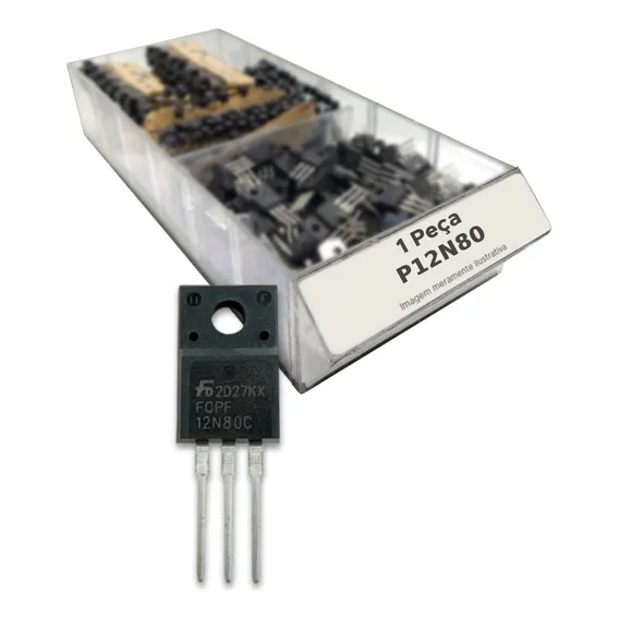 2x Transistor P12n80 = P12 N80 = P 12n80 = Fqpf12n80 To220 Foto 1