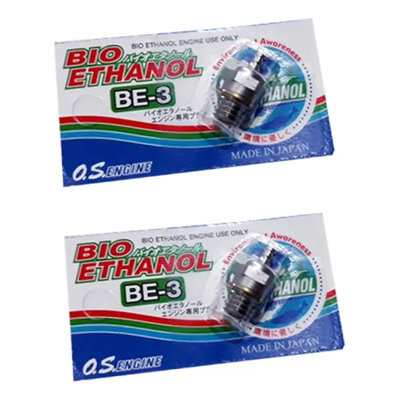 2x Vela Bioetanol Os Be-3 P/ Motor 2t Os Ax-be Aeromodelo Foto 1
