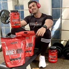 2x Whey Protein 100% Pure 907g Refil - Integral Médica Sabor Chocolate Foto mini  2