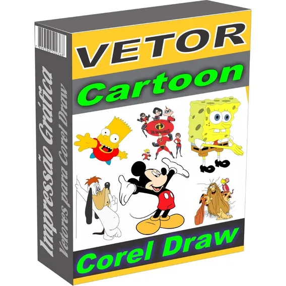3.800 Artes em Vetor Cartonns Desenhos Infantil modelos para Corel Draw Foto 1