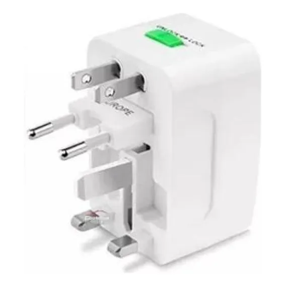 3 Adaptadores Tomada Europeu Universal Argentina México Eua Foto 1