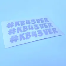 3 Adesivos Ken Block Kb43ever 8x1,5cm Carro Moto Cores Foto mini  2