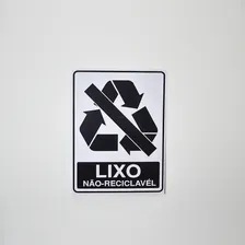 3 - Adesivos Lixo Comum Não Reciclavel Foto mini 1