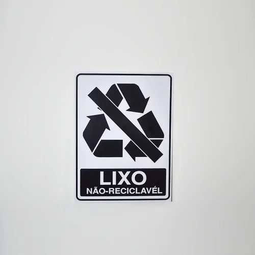 3 - Adesivos Lixo Comum Não Reciclavel Foto 1