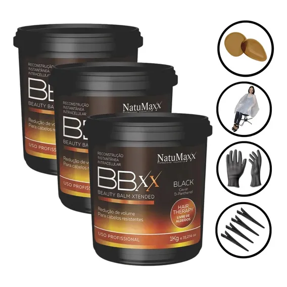 3 Bbxx Black Natumaxx 1kg Original + Brindes + Foto 1