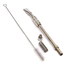 3 Bombas De 21cm Tererê Chimarrão Aço Inox Anel Bojo Mola Foto mini 4