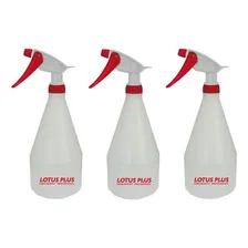 3 Borrifadores Pulverizador Profissional 1 Litro Lotus Cor Branco Foto mini 1