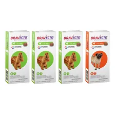 3 Bravecto Cães 10 A 20kg + 1 Bravecto 4,5 A 10kg Antipulgas Foto mini 1