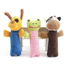 3 Brinquedos Mordedor De PelĂșcia Filhote Pequeno MĂ©dio Porte Cor Coloridos Desenho Fofinhos Foto mini 3