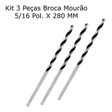 3 Brocas Mourão Longa Madeira C/ Guia 5/16 X 280mm Cod:505 Foto mini 4