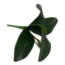 3 BuquĂȘs Folhas De OrquĂdeas Pequena C/raiz Arranjo Artif Foto mini 2