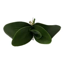 3 BuquĂȘs Folhas De OrquĂdeas Pequena C/raiz Arranjo Artif Foto mini 3