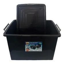 3 Caixa Organizadora De Multiuso Plástica 56 Litros C/ Tampa Foto mini  3