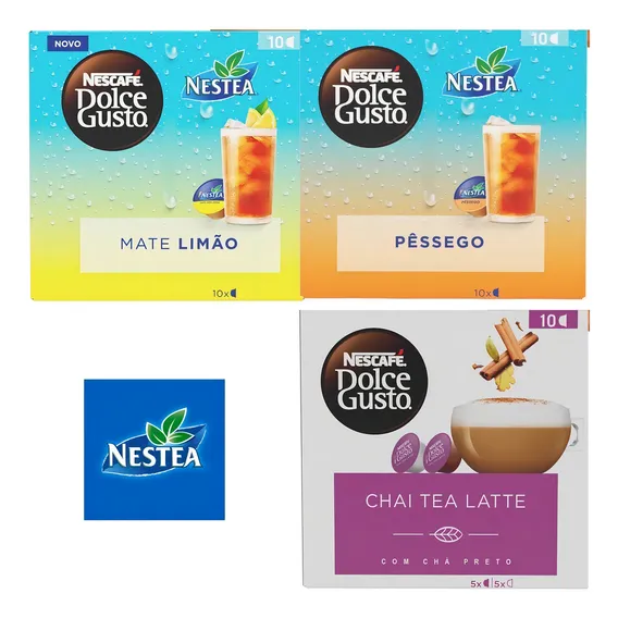 3 Caixas Combo Especial Chá Nescafé Dolce Gusto Sabores Foto 1