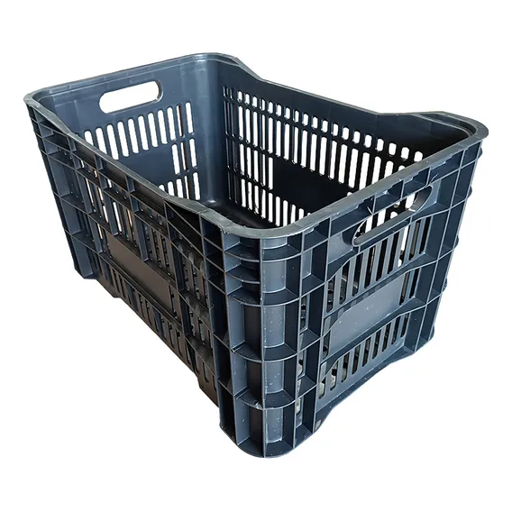 3 Caixas PlĂĄsticas HortifrĂști Preta AgrĂcola 46l +nf-e Foto 1