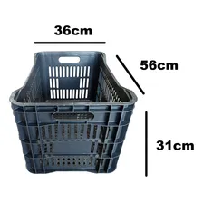 3 Caixas PlĂĄsticas HortifrĂști Preta AgrĂcola 46l +nf-e Foto mini 2