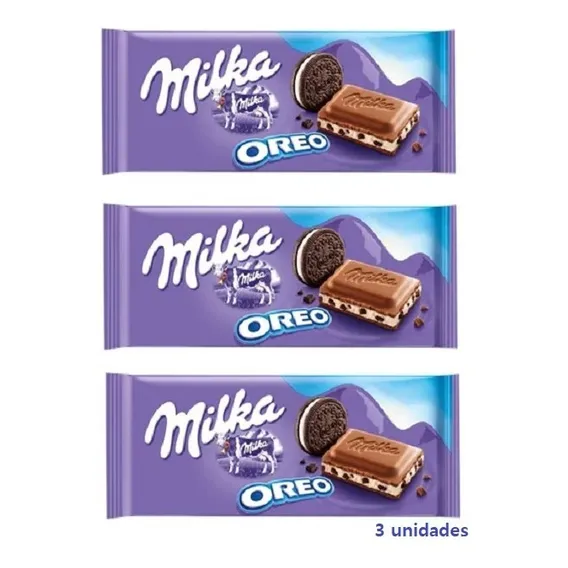 3 Chocolate Milka Oreo 100g - Chocolate - Milka Foto 1