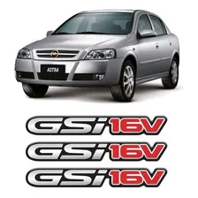 3 Emblemas Gsi 16v Astra Adesivos Cromados Resinados Foto mini 1