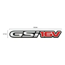 3 Emblemas Gsi 16v Astra Adesivos Cromados Resinados Foto mini 4