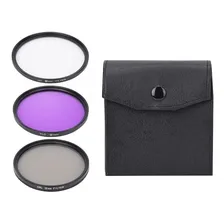 3 Filtro Lente 49mm Cpl Polarizador Fld Uv Camera Canon Sony Foto mini 1