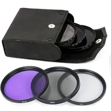 3 Filtro Lente 49mm Cpl Polarizador Fld Uv Camera Canon Sony Foto mini 2