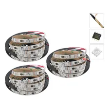 3 Fitas Led Ws2811 5m 300 Leds 12 Volts Branca Ip30 Foto mini 1
