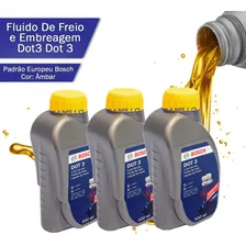3 Fluídos Líquido De Freio Embreagem Dot3 Dot 3 Bosch 500ml Foto  mini 1