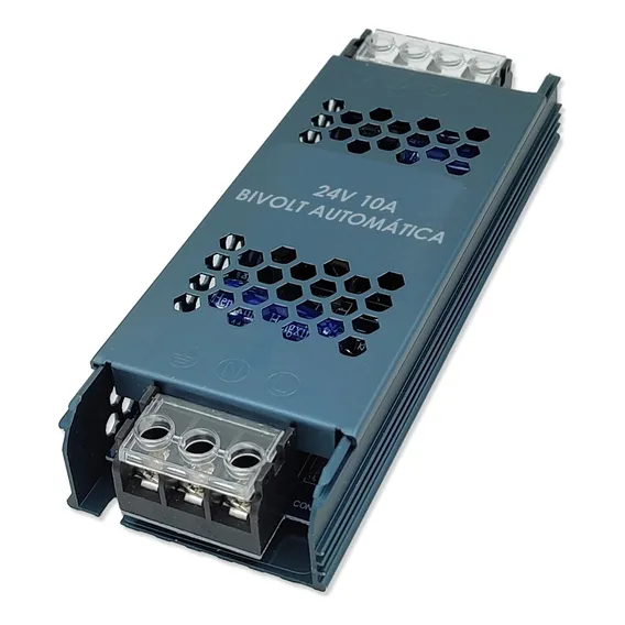 3 Fonte Slim Chaveada Estabilizadora 24v 10a 240w Bivolt Foto 1