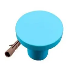 3 Gancho Pino Madeira Suporte Espelho Adnet Roupa Azul Claro Foto  mini 1