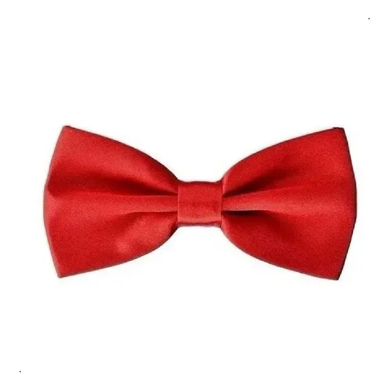 3 Gravatas Borboleta Com Regulador, Adulto Vermelha Cor Vermelho Adulto Foto 1