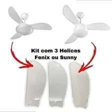 3 Hélice Pás Plástica Vent Teto Ventisol Wind Mx-130w Branca Foto mini  2