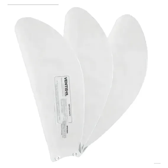 3 Hélice Pás Plástica Vent Teto Ventisol Wind Mx-130w Branca Foto 1