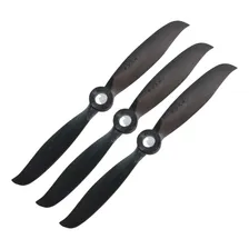 3 Hélices MHS Fly 4.5/4.5 Para Aeromodelos com Motores Elétricos 4000kv Zagi Pylon Cor Preto Foto mini 1