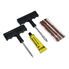 3 Kit Reparo Conserto Pneu S/ Câmera 3 Macarrões Carro Moto Foto mini  3