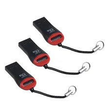 3 Leitor Adaptador Cartão Memória Micro Sd Usb Pendrive 2.0 Foto mini 1