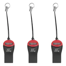 3 Leitor Adaptador Cartão Memória Micro Sd Usb Pendrive 2.0 Foto mini 2