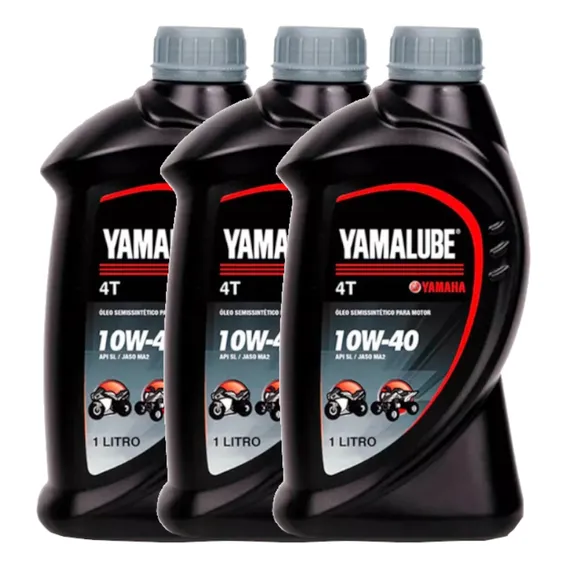 3 Litros Oleo Yamalube Semissintetico 10w40 Yamaha Foto 1