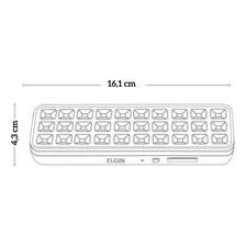 3 luminárias emergência Elgin recarregável lampada 30 leds Foto mini  3