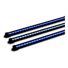 3 Luminárias Led Branco 10000k Azul Royal Aqua Marinho 50cm Luzes Azul E Branco 10.000k Foto  mini 1