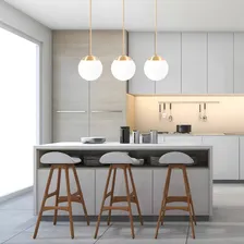 3 Luminárias Pendente 2m Jabuticaba Globo 15 + 3 Lâmpadas 9w Foto mini 4