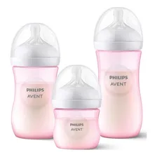 3 mamadeira Philips Avent SCD301/06 bico pétala anticólica rosa Foto mini 1