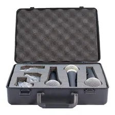 3 Microfones Dinâmicos Cardioide Lexsen Lcm1800 Cor Preto Foto mini 2