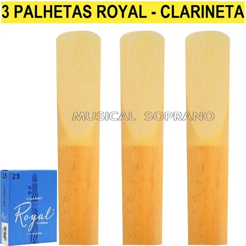 3 Palhetas Royal Para Clarineta - N° 1 Foto 1