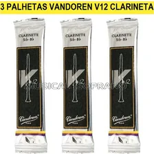 3 Palhetas Vandoren V12 Para Clarineta - N° 2,5 Foto  mini 1