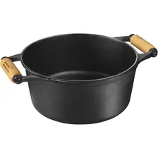 3 Panela Mineira Caçarola 1,2 2,2 L Tv Frigideira Alta 23 Cm Cor Preto Foto mini 3