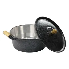 3 Panelas Caçarola Alumínio Fundido Craqueada Numero 16cm Foto mini  3