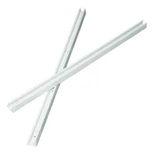 3 Pares Corrediça Plastica Trilho Pvc 44cm Gaveta Prateleira Cor Cinza Claro Foto  mini 1
