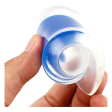 3 Pares Meia Palmilha Silicone Macio Gel Ortopédica Esporão Foto mini 4