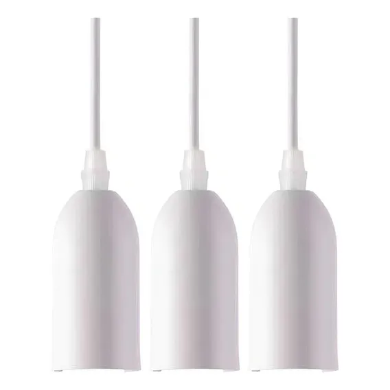 3 Pendente Dot Metal Vintage Retro Branco Taschibra Foto 1