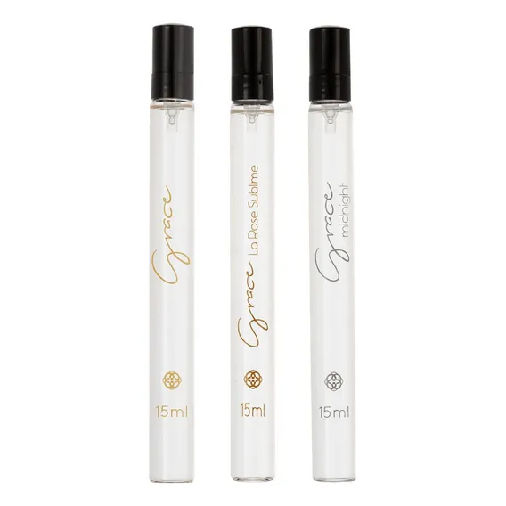 3 Perfumes De Bolsa Pockets Grace Hinode 15ml Foto 1